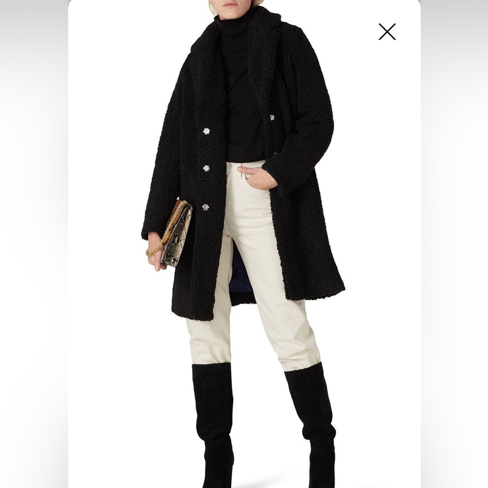 J Crew Ariana Faux Sherpa coat